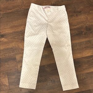 Stylish Cream Checkered Men's Pants